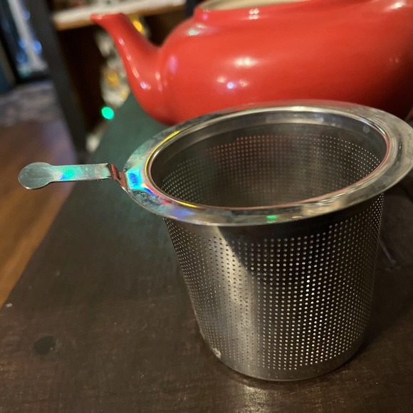 LE CREUSET VTG Red Teapot RARE EUC - Picture 8 of 12